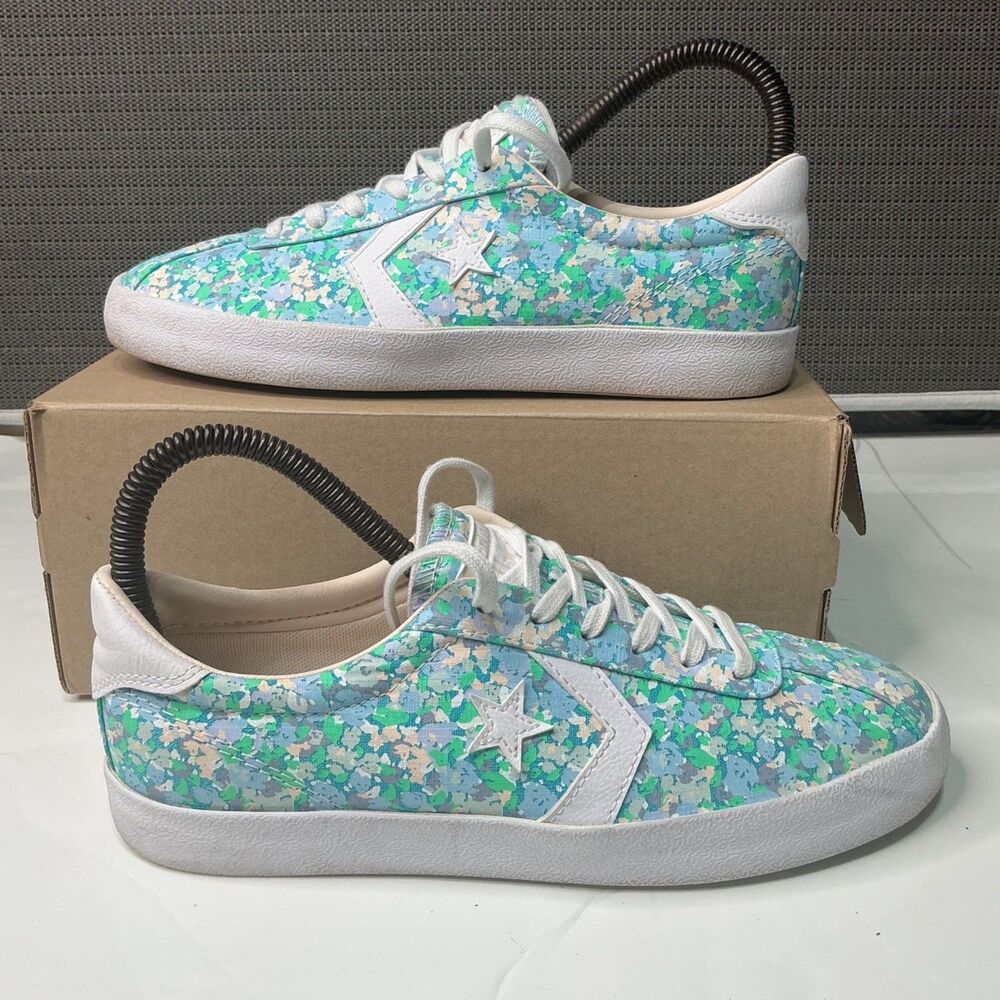Converse Women's Breakpoint Ox Floral Sneakers Size 8 US / 39 EU Blue & Green